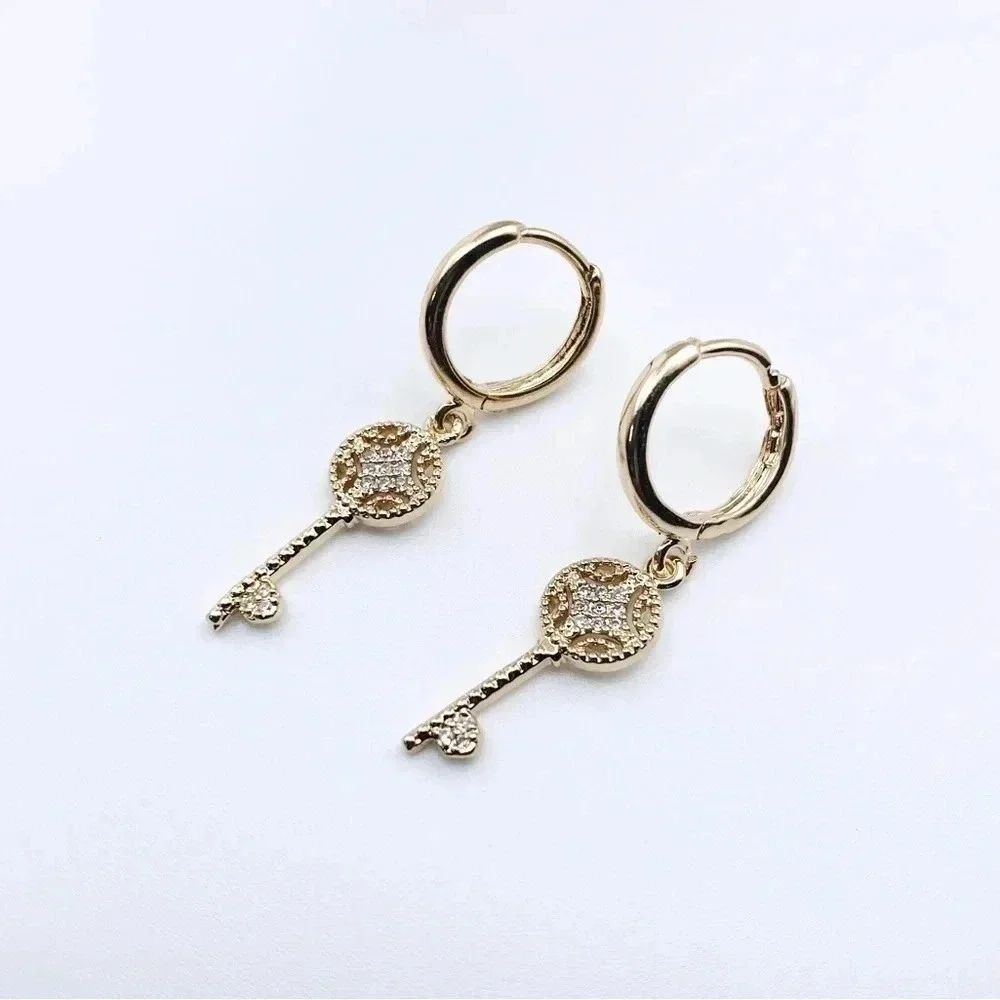 Key Hoops Earrings